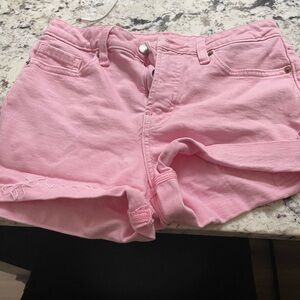 Old Navy Pink Jean Shorts with Rolled Cuffs